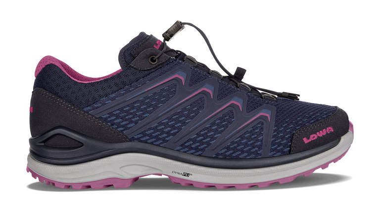 Lowa Wanderschuhe Maddox Low GTX (Multifunktions, Textil/Synthetik, wasserdicht) navyblau/beere Damen